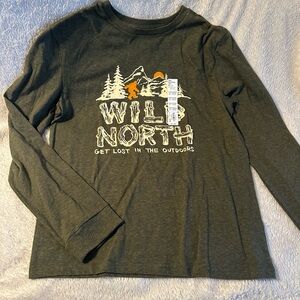 Kids Long Sleeve Shirt - Dark Olive